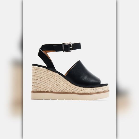 A042-A • Cloud Feel Hampton Espadrille Wedge Sandal with Ankle Strap - Picture 5 of 5